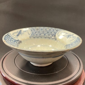 Vietnamese Antique Blue and White Plate from 18th- 19th Century : # B24