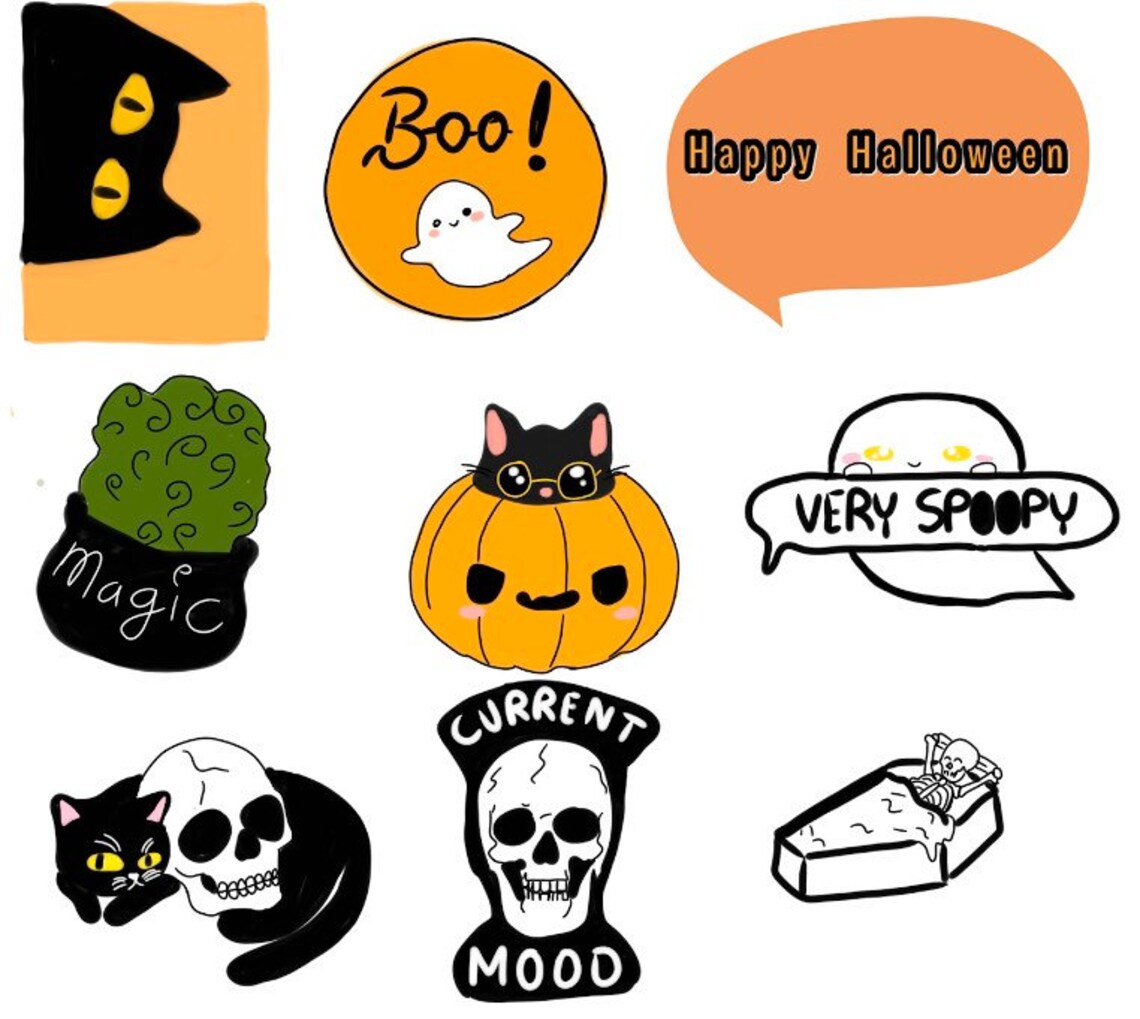 halloween goodnotes stickers