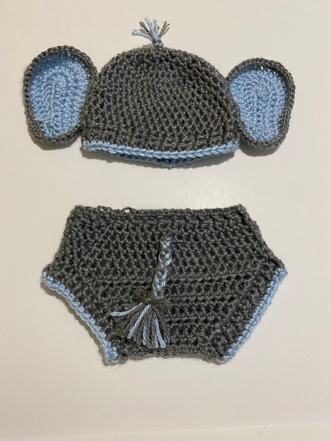 Baby Elephant Outfit Crochet Baby Photo Prop Etsy Australia