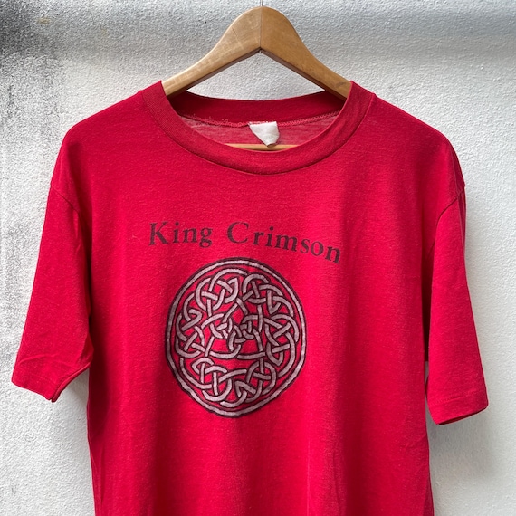 Vintage 80s King Crimson T-shirt, Discipline Graphic Tee, Single