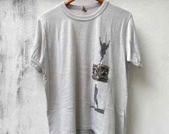 Camiseta vintage de Simple Minds de los años 80, camiseta de la gira mundial
