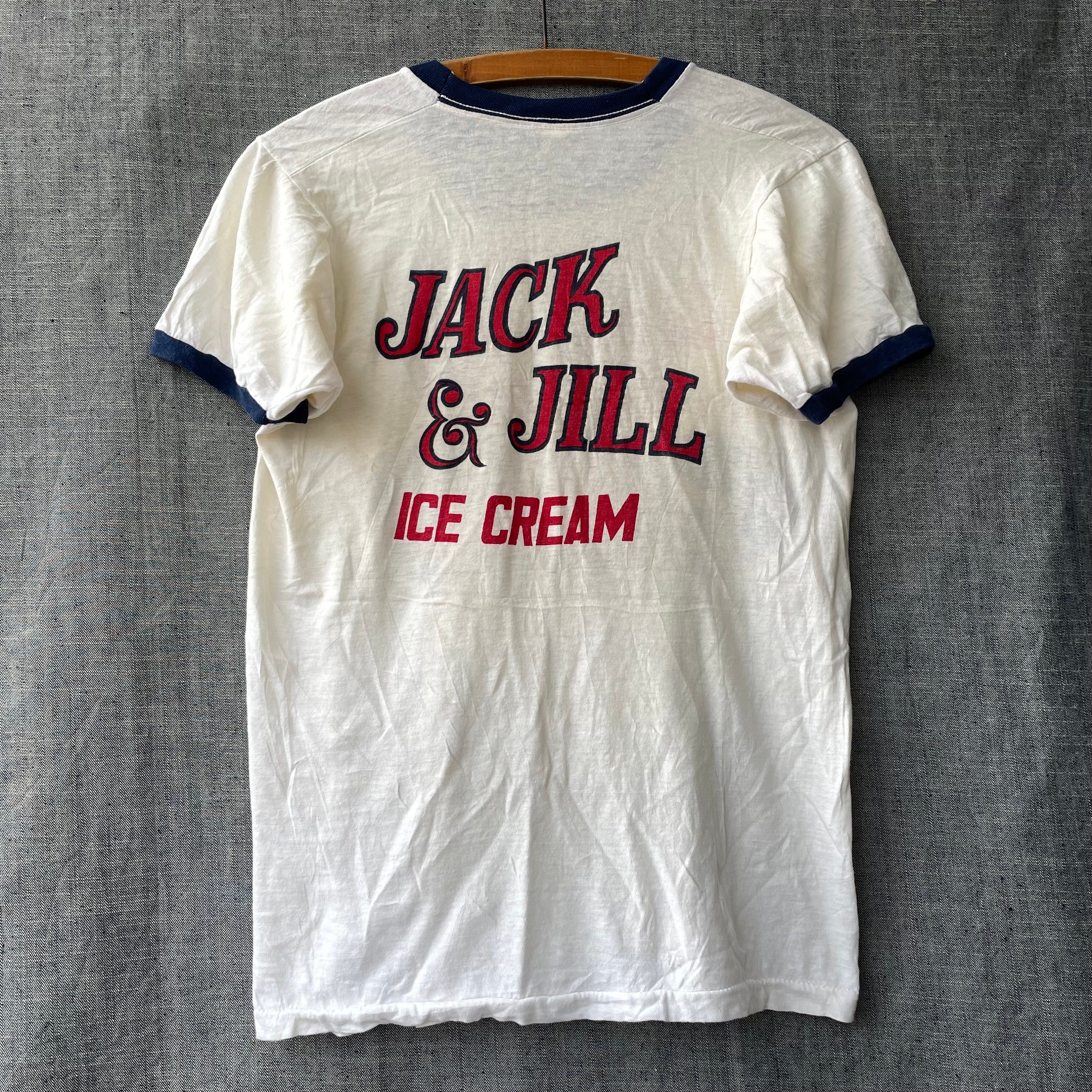 Vintage 70s Ice Cream Printed T Shirt, Single Stitch Vintage 