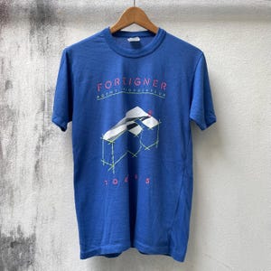 Vintage 80s Foreigner Rock Band T-Shirt, 1985 Agent Provocateur Tour Tee, Single Stitch Medium