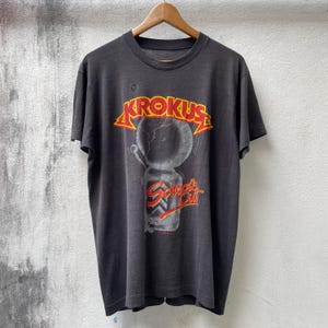 Original KROKUS Vintage 1982 Tour T SHIRT - Etsy