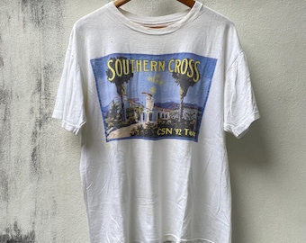 Graham Nash TOUR '86 LSシャツ CSN 1984 CROSBY Stills & NASH Vintage Original 1980's Concert