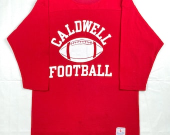 Vintage 1970s Champion Jersey T-shirt - Navy Blue Yellow