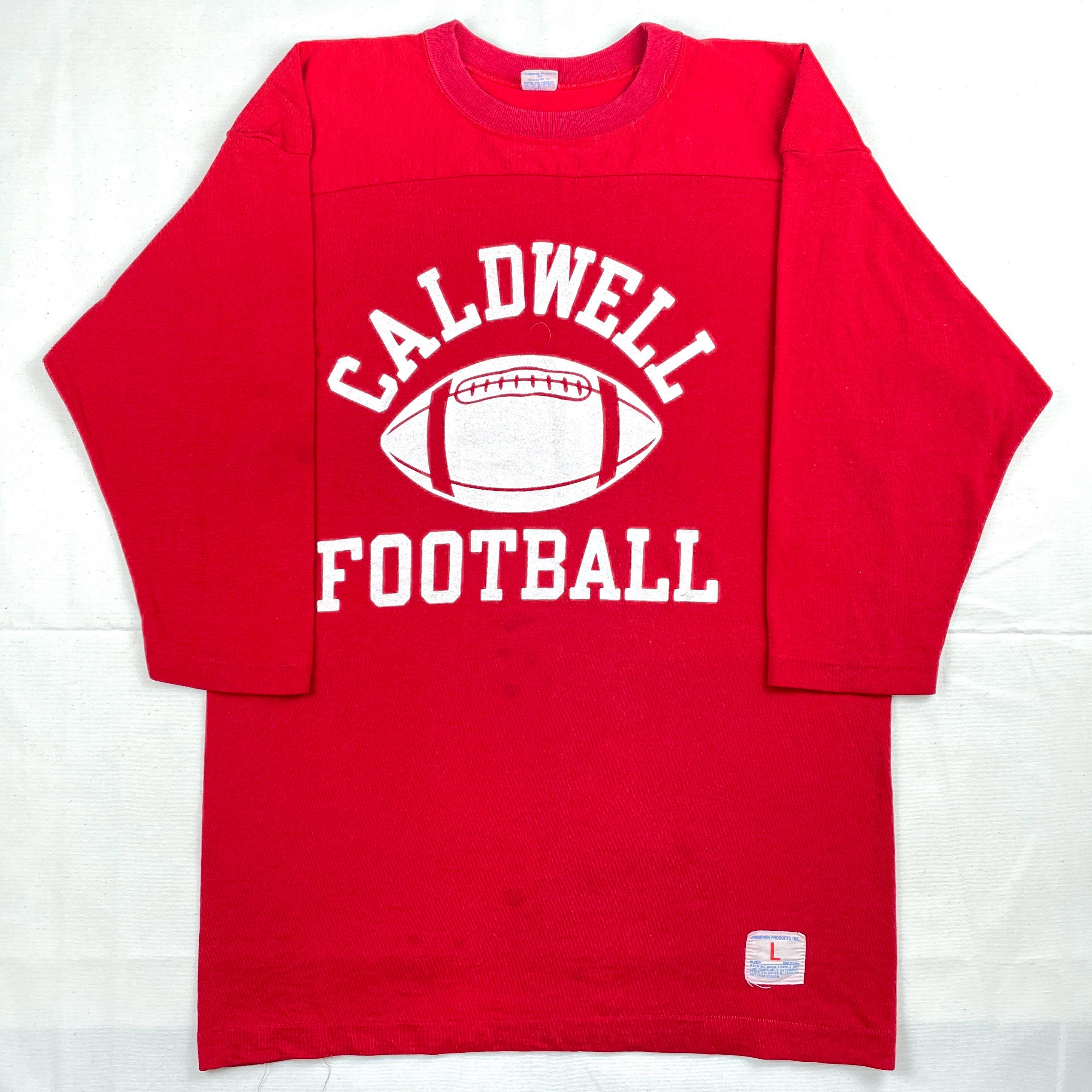 70s Champion Navy Football T-shirt Vintage | eBay