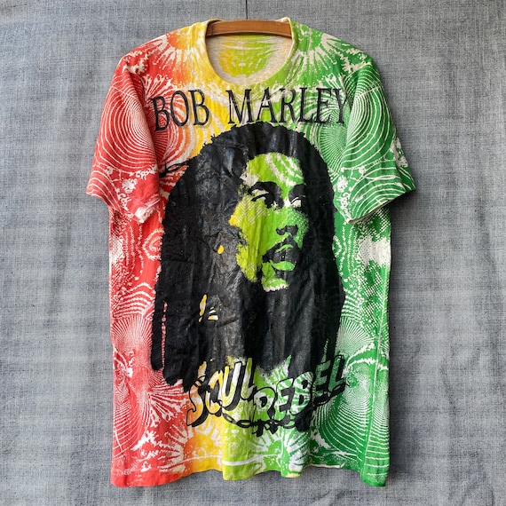 90年代ヴィンテージ ボブ・マーリー Tシャツ、ソウル・レベル オール 