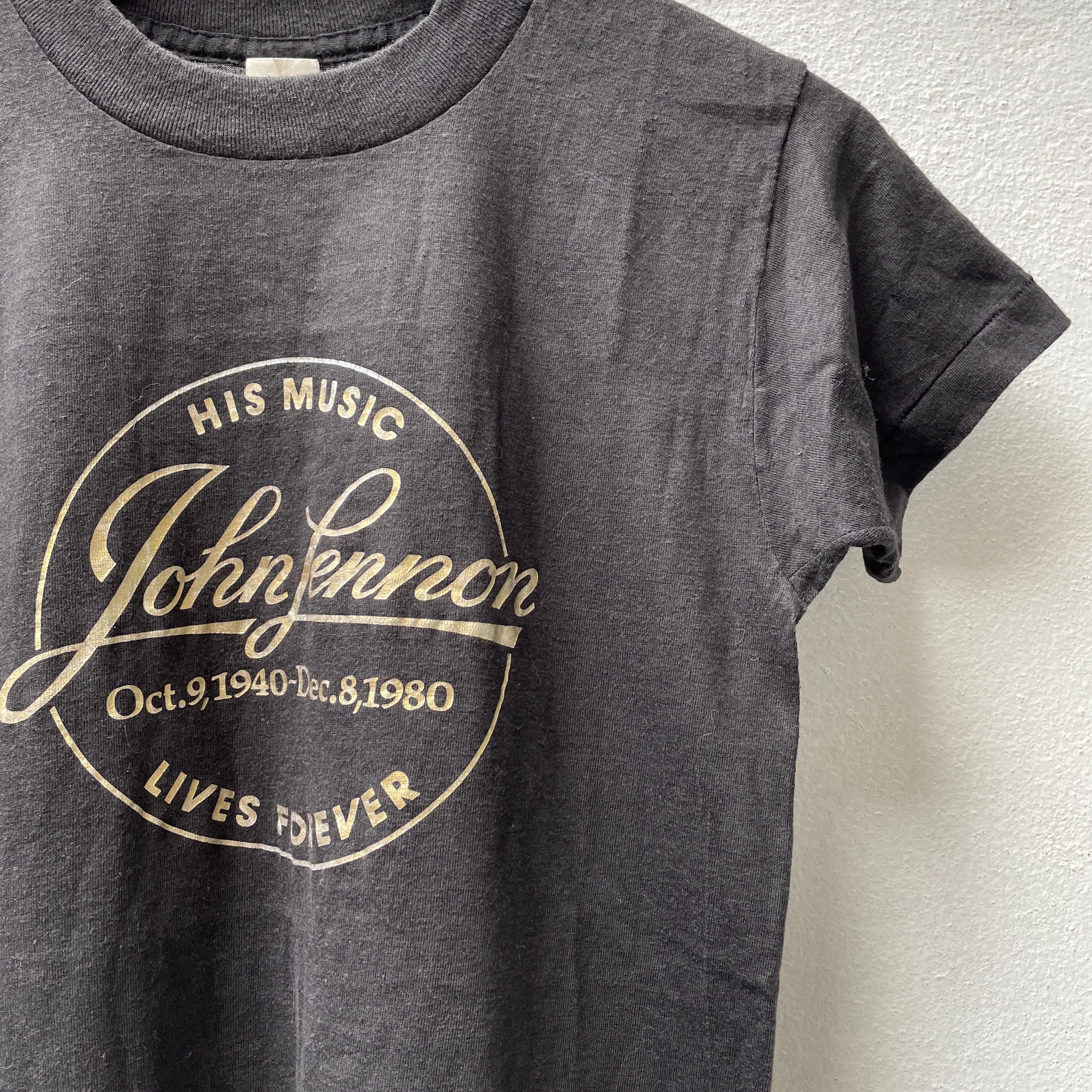 ヴィンテージ 80年代 ジョン・レノン メモリアルTシャツ、ビートルズ 