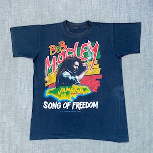 Vintage Bob Marley T-Shirt | Reggae Music | Graphic Mens Tee | Song Of Freedom Shirt