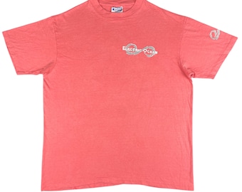 Camiseta de skate vintage de los 80, camiseta de costura simple Electric Ocean