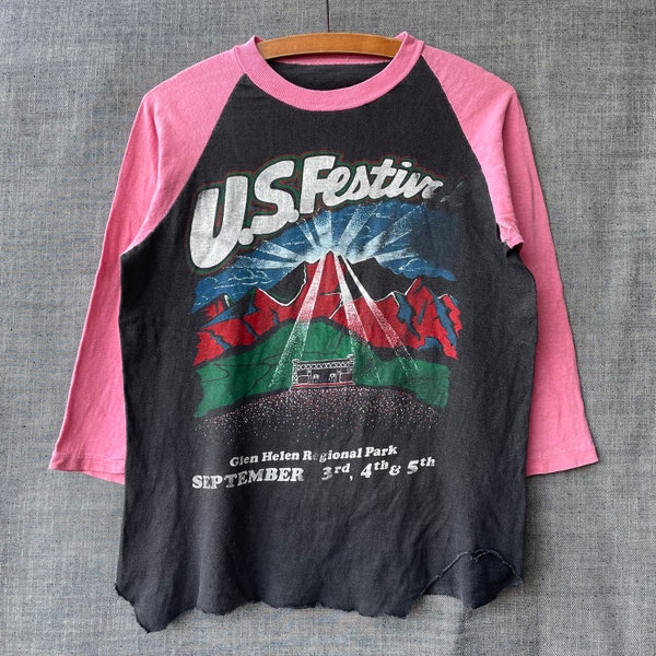 Vintage 1980s U.S.Music Festival parking lot bootleg Sun Fade perfectly worn T-Shirt