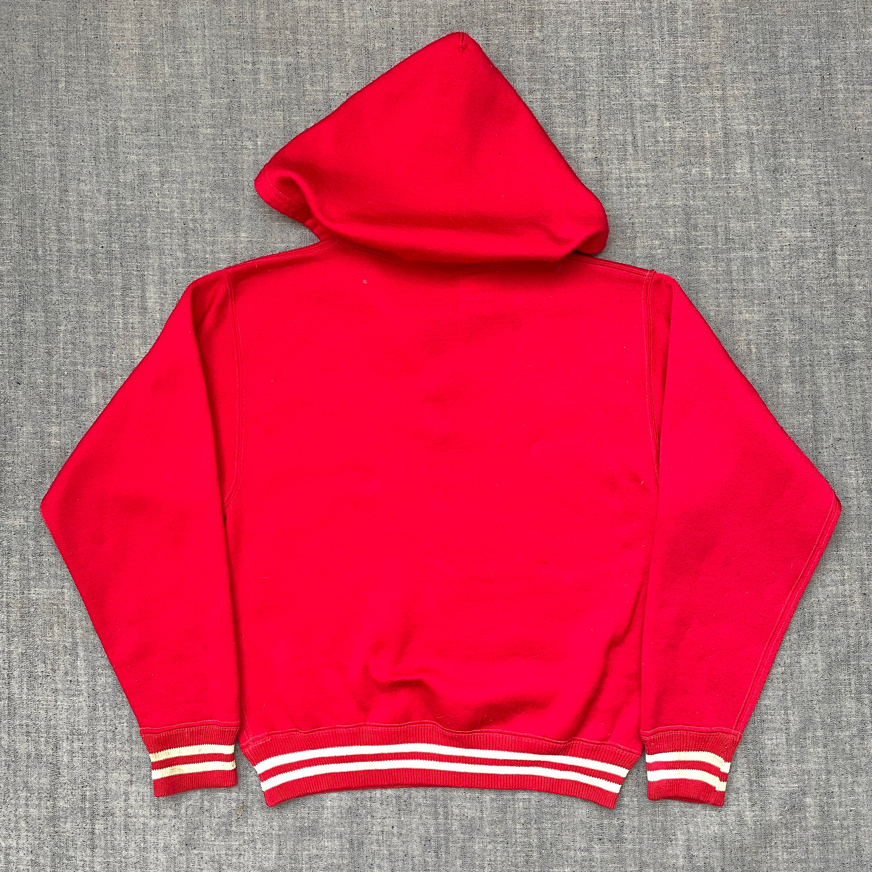 Vintage 60s Champion Wrestling Sweatshirt Red Quarter Zip