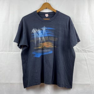 Vintage 1984 YES Band Concert T-Shirt, XL Black Single Stitch