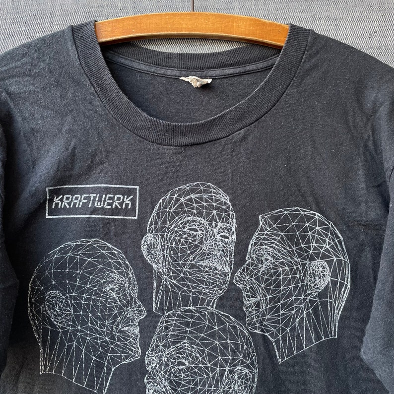 Vintage KRAFTWERK Electronic Techno pop Rock Band T-Shirt image 2