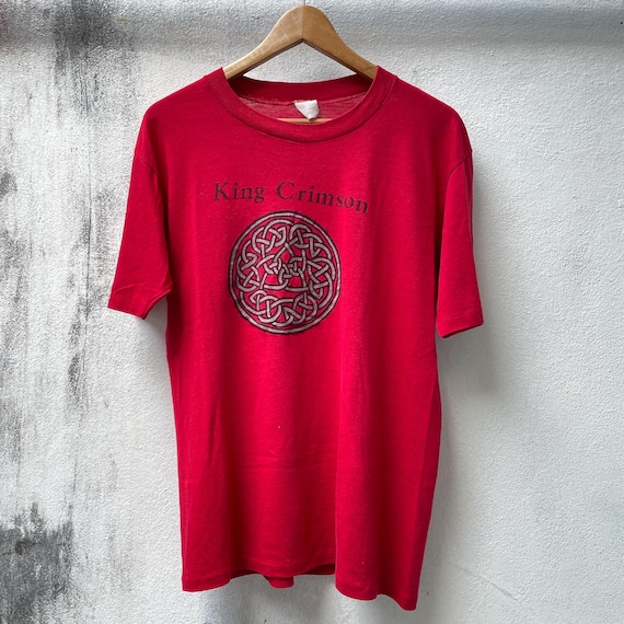 Vintage 80s King Crimson T-shirt, Discipline Graphic Tee, Single