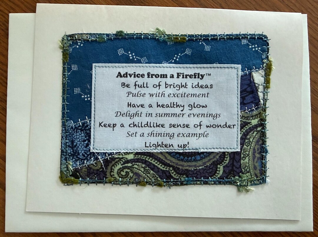 Advice From a Firefly - Etsy