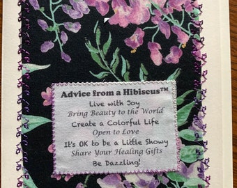 Advice from a Hibiscus