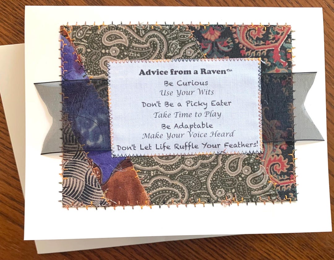 Advice From a Raven - Etsy