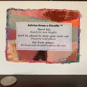 Giraffe advice poem