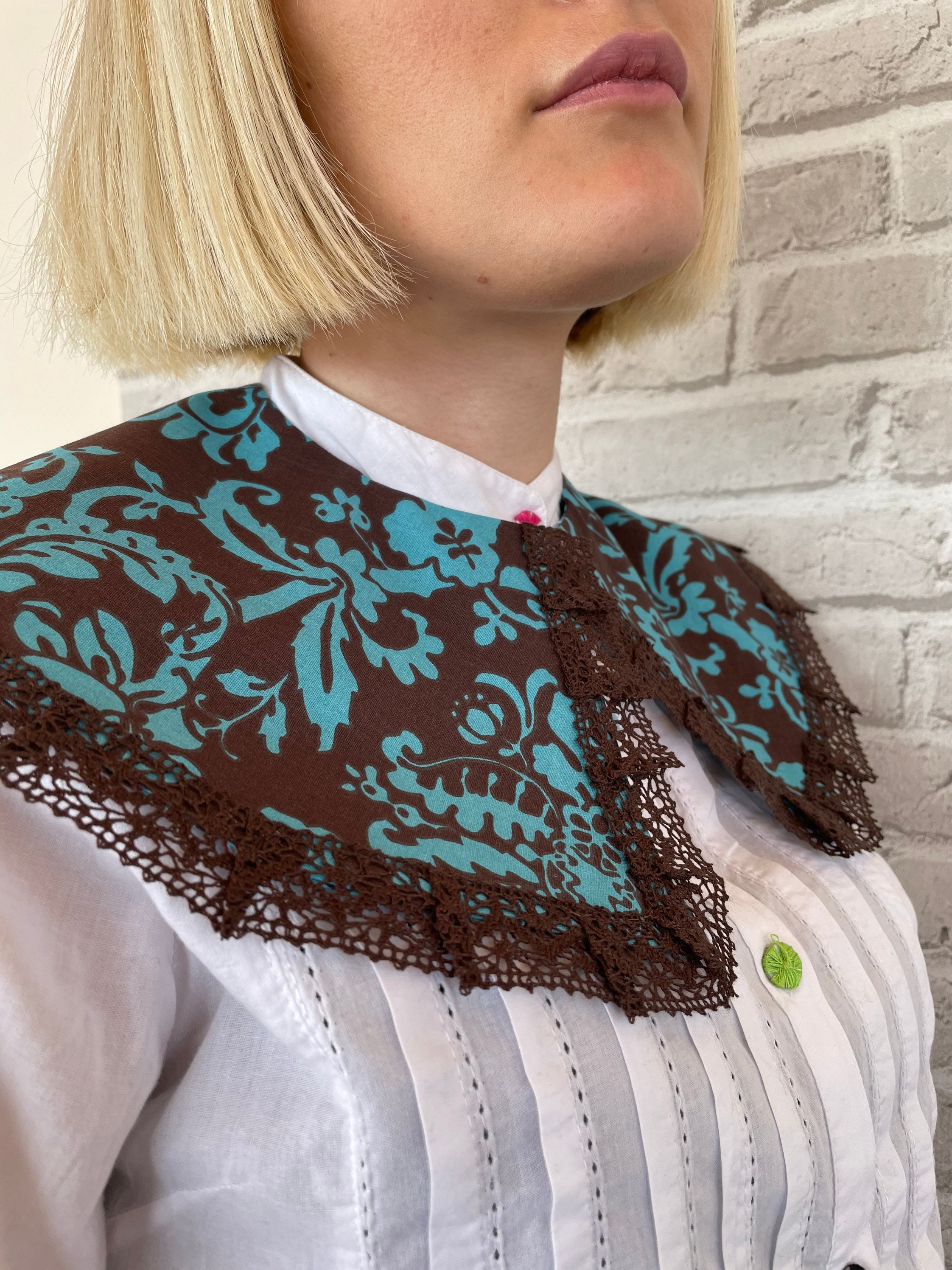 Cotton Collar double sided collar Detachable Women's Etsy