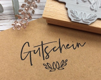 Stempel Gutschein || Geburtstag || Weihnachten || Geschenk