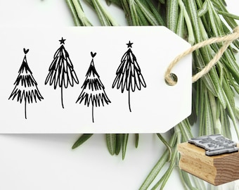 Stempel Weihnachtsbaum, Weihnachtsbäume, Weihnachten