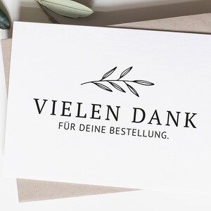 50 Karten Vielen Dank für deine Bestellung Postkarten für Onlineshops
