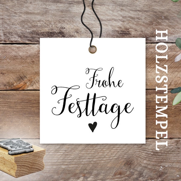 Stempel Frohe Festtage || Weihnachten || Frohe Weihnachten