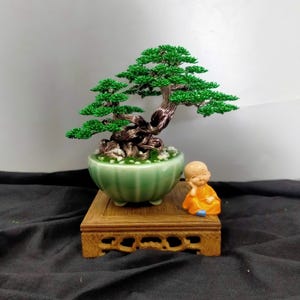 Mothers Day Gifts, Decoration of the Living Room, Sculpture Bonsai Tree, Zen Garden Tree, Wire Bonsai, Christmas gift, Wire Sculpture