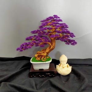 Gold Wire Bonsai Tree | Zen Home Decor, Meditation & Feng Shui Gift