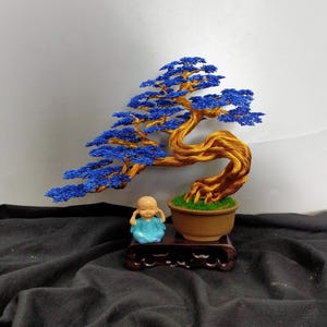 Handmade Wire Bonsai Tree Art | Unique Anniversary or Birthday Gift