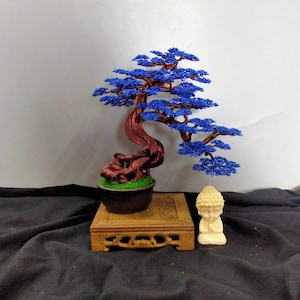 Birthday Gift, Memorial Day, Metal Bonsai Tree, 15 Year Anniversary, Lucky Tree, Wire Sculpture
