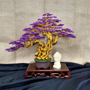 Wire Tree of Life Sculpture | Bonsai Wire Art Gift for Nature Lovers