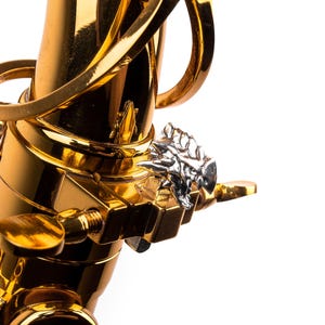 Amplificador ArtTone para saxofón, accesorios para saxofón, chapado en plata y oro, regalo para músicos, regalo para saxofonistas, instrumentos musicales