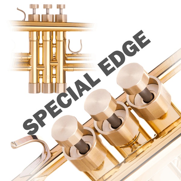 Bach Customed Heavy Trumpet Trim Kit. Special EDGE style. KGUBrass for All Stradivarius models