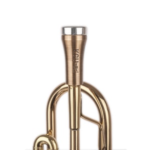 Trumpet Mouthpiece Booster. KGUBrass. Custome Made RADIUS Trumpet BOOSTER. Antique Bronze Lacquer