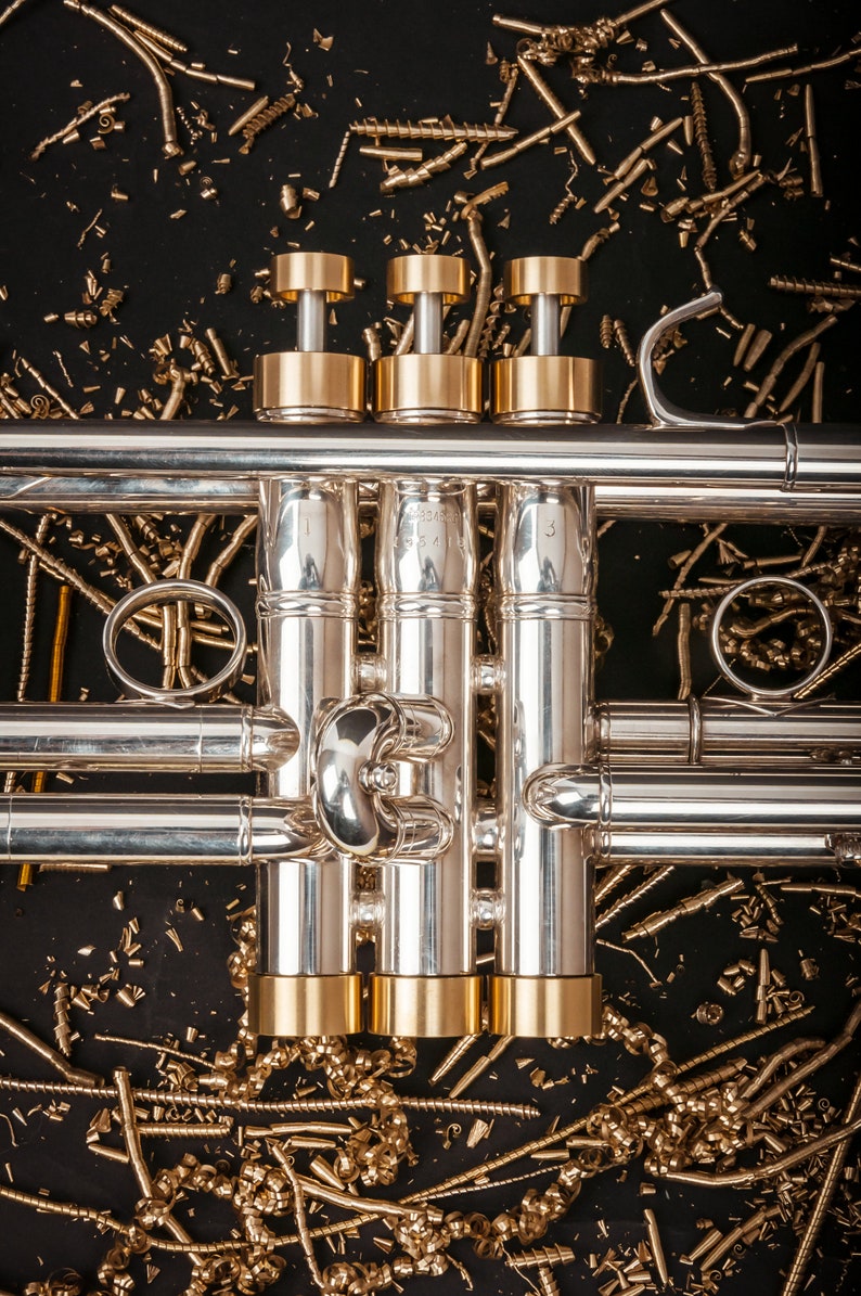 Bach Trumpet MEDIUM Trim Kit. Raw Brass. Kgubrass for All Etsy