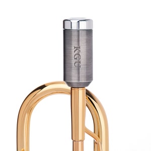 Trumpet Mouthpiece Booster. KGUBrass. Custome Made HEAVY Trumpet BOOSTER. Silver Plated Brushed