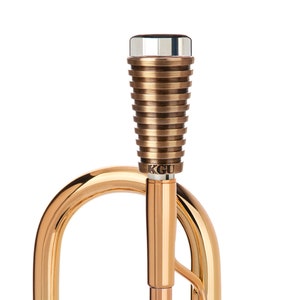 Trumpet Mouthpiece Booster KGUmusic. RADIATOR. Antique Bronze Lacquer