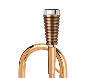 Trumpet Mouthpiece Booster KGUmusic. RADIATOR. Antique Bronze Lacquer