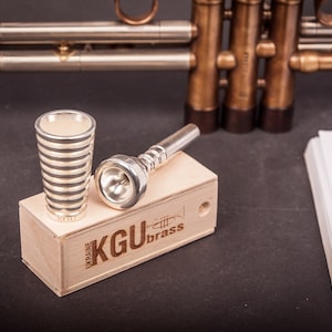 Trumpet Mouthpiece Booster KGUBrass. RADIATOR. 7 Finish types