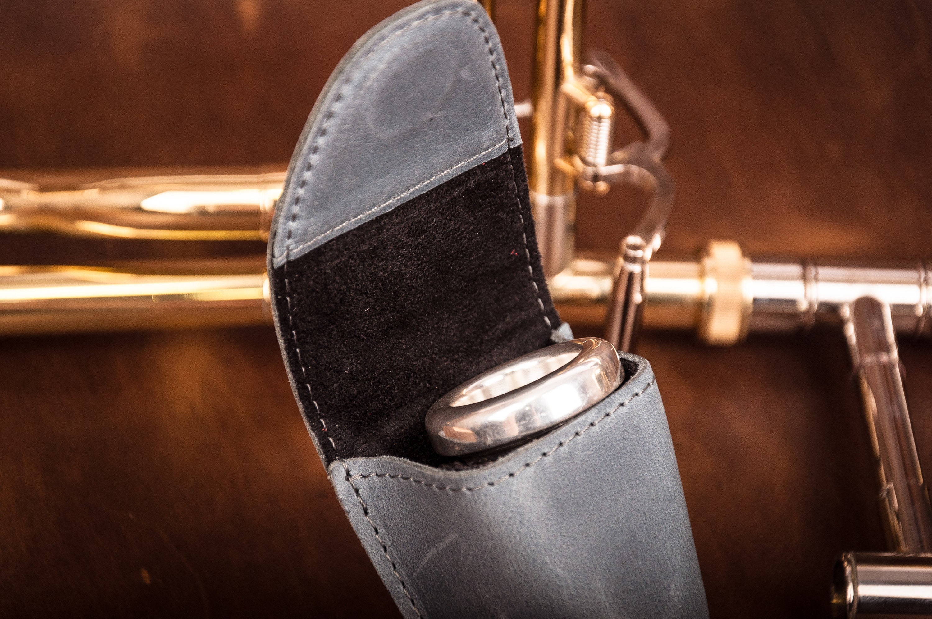 Trombone / Euphonium mouthpiece pouch KGUBrass SINGLE Etsy