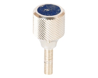 Saxophone Heavy Neck Screw 157. 998 Silver Plated with natural stones. Custom Neck Screw for Soprano, Alto, Tenor, Baritone Sax by KGUMusic