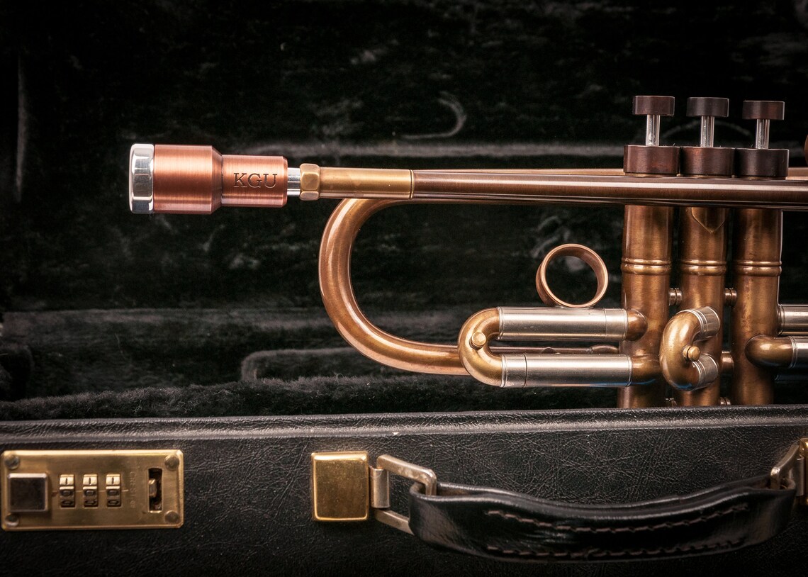 Trumpet Mouthpiece Booster Kgubrass. ROCKET. Antique Copper Etsy