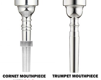 T.A.C - Trumpet adapter for cornet mouthpiece by KGUmusic. From cornet to trumpet conversion adaptor