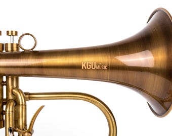 KGUmusic カスタムフリューゲルホルン：レッドブラスベル