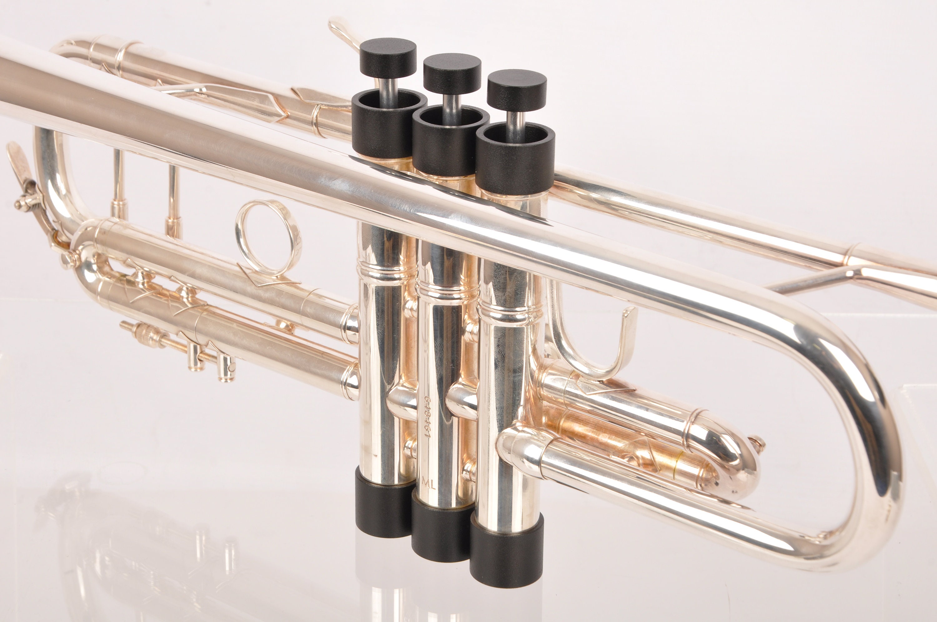 Yamaha HEAVY Trumpet Trim Kit Valve Set Black Edition Trumpet Accessories  by Kgubrass for All Ytryamaha Trumpet Models 
