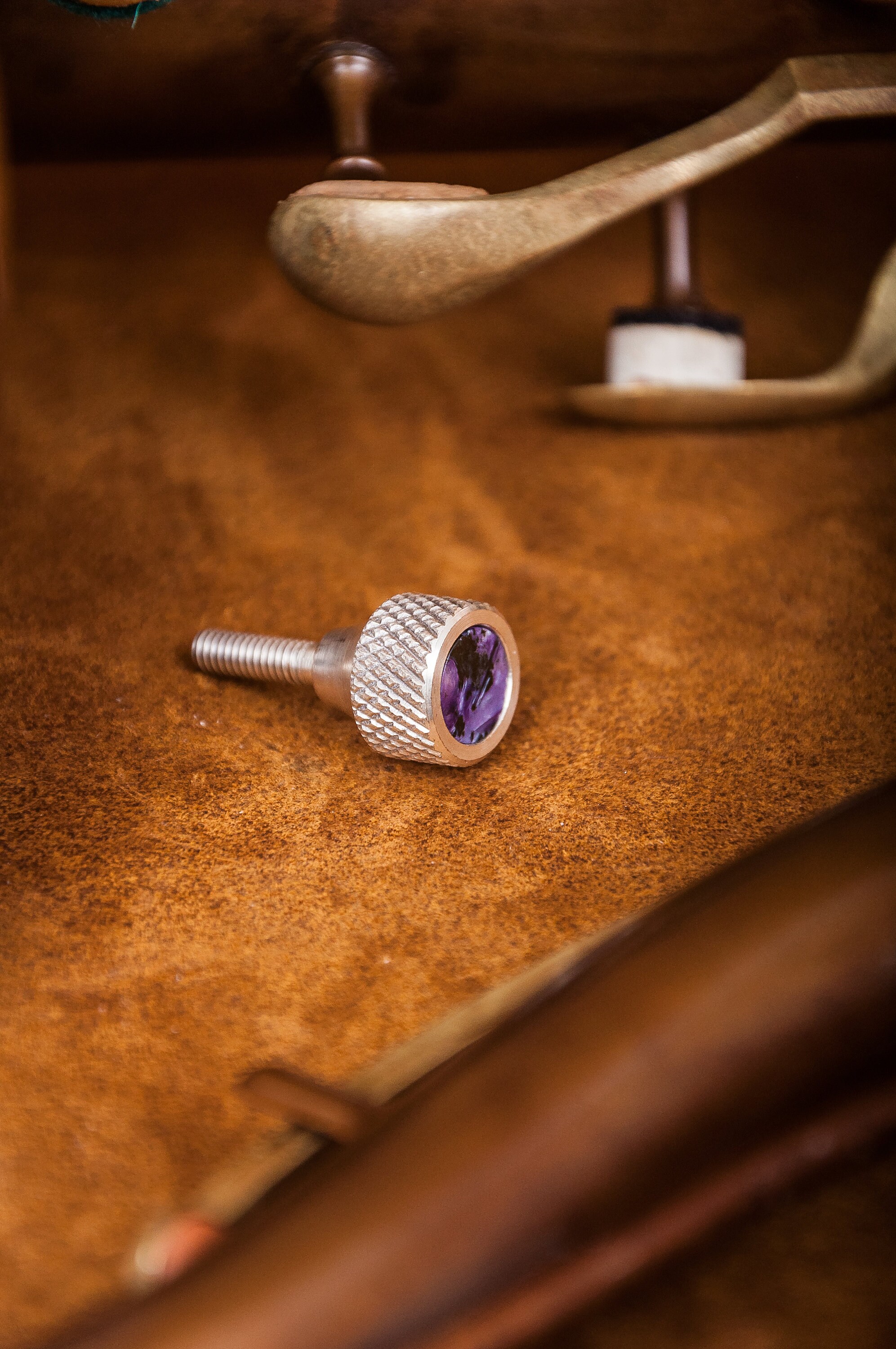 Yamaha Saxophone HEAVY Neck Screw. Kgubrass 143. 998 Silver Brushed. 6