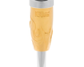 Trumpet Mouthpiece Booster by KGUBrass. Custom made FLAMER. 7 finishes